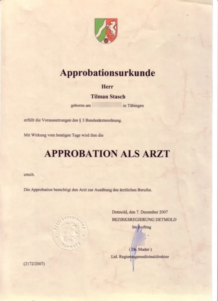 Medical License Germany pg2